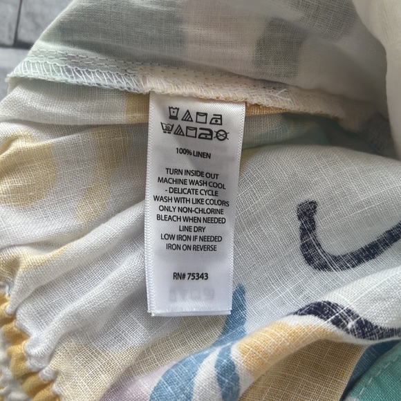 NWOT Rachael Zoe 100% linen floral palazzo pants size medium - Picture 7 of 8